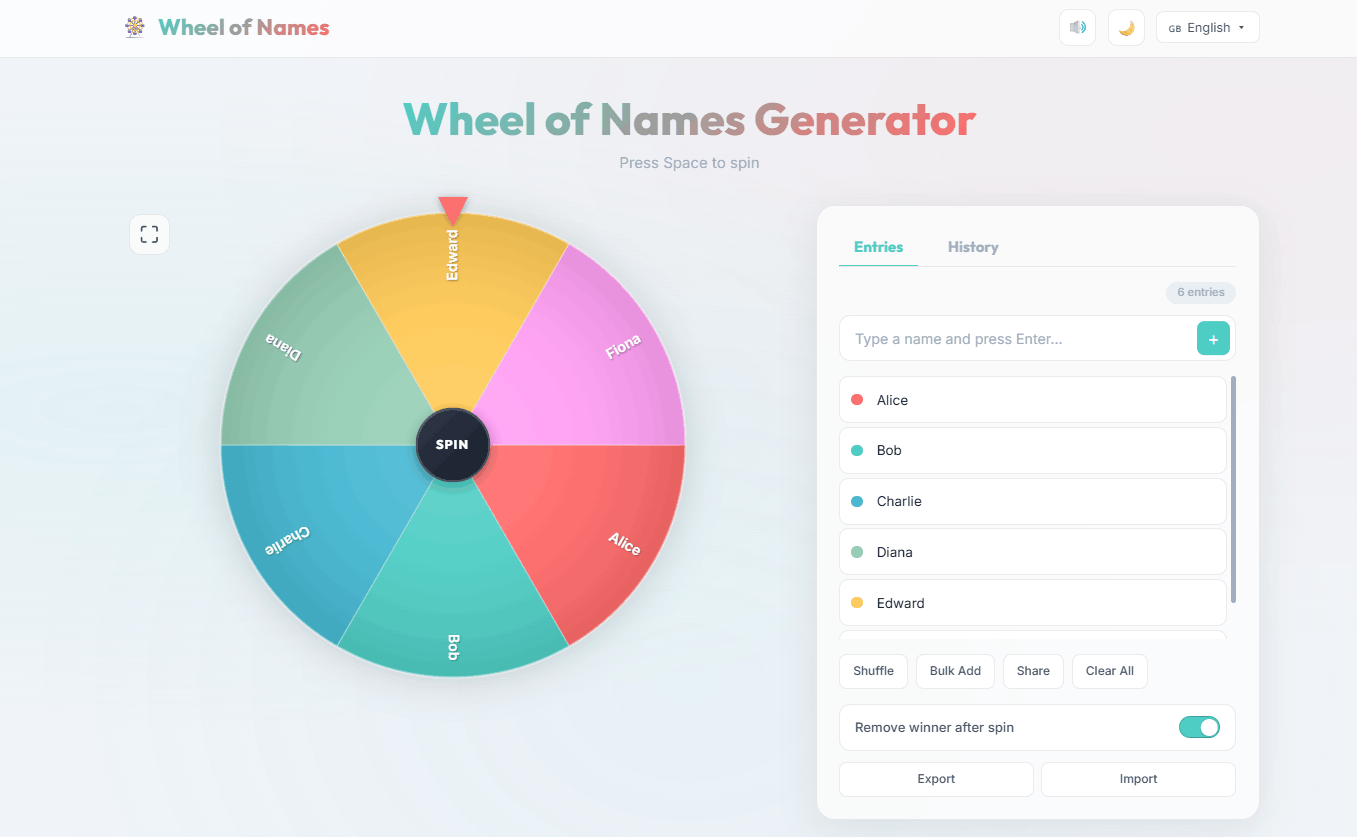 What Is a Wheel of Names Generator?